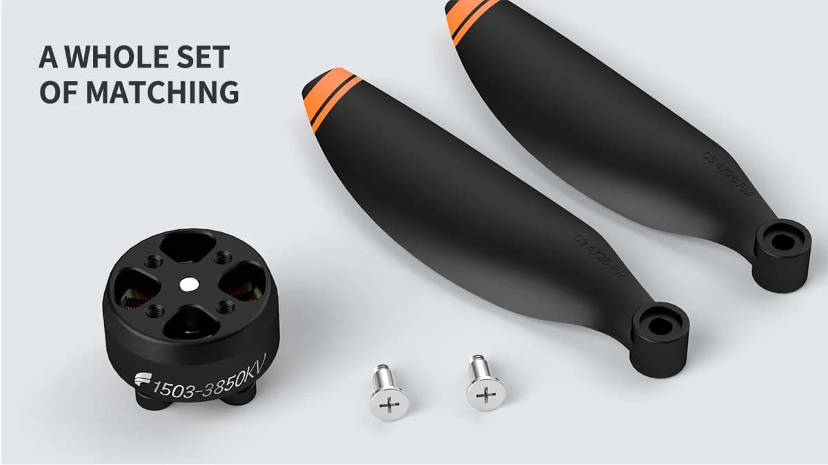 BrotherHobby F1503 3850kV Motor w/ Folding Propeller for fpv drones 9