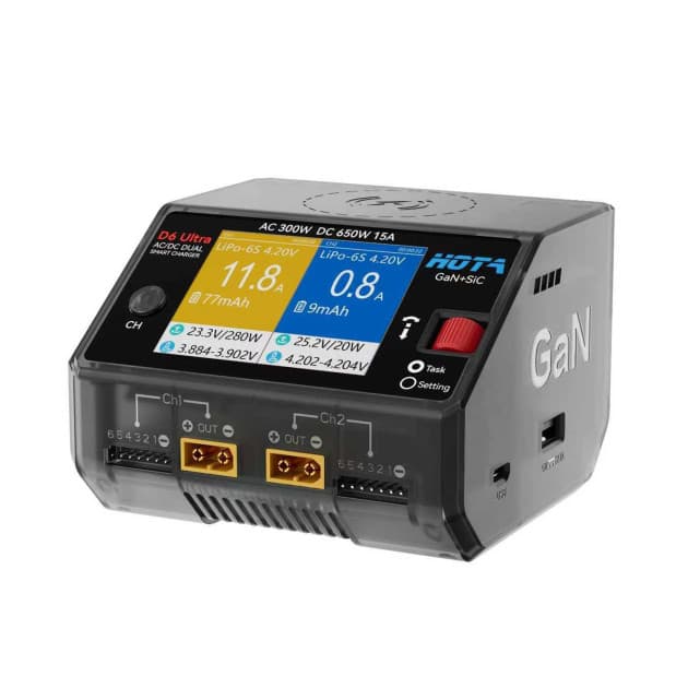 HOTA D6 Ultra charger for Lipo batteries for fpv drones