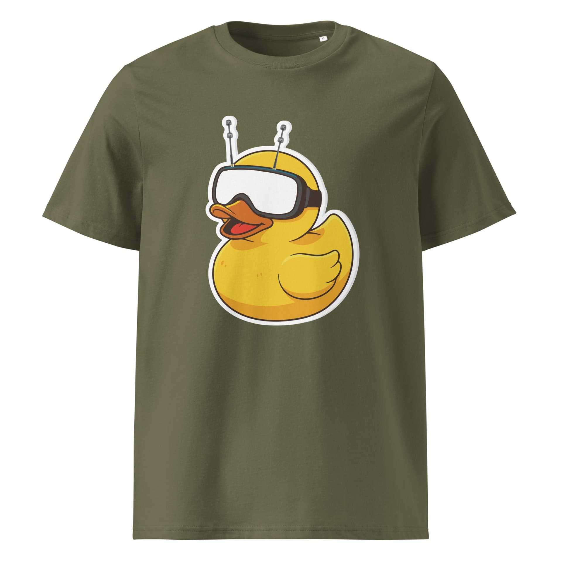 FPV DUCK Unisex organic ribbed neck t-shirt for fpv drones 2
