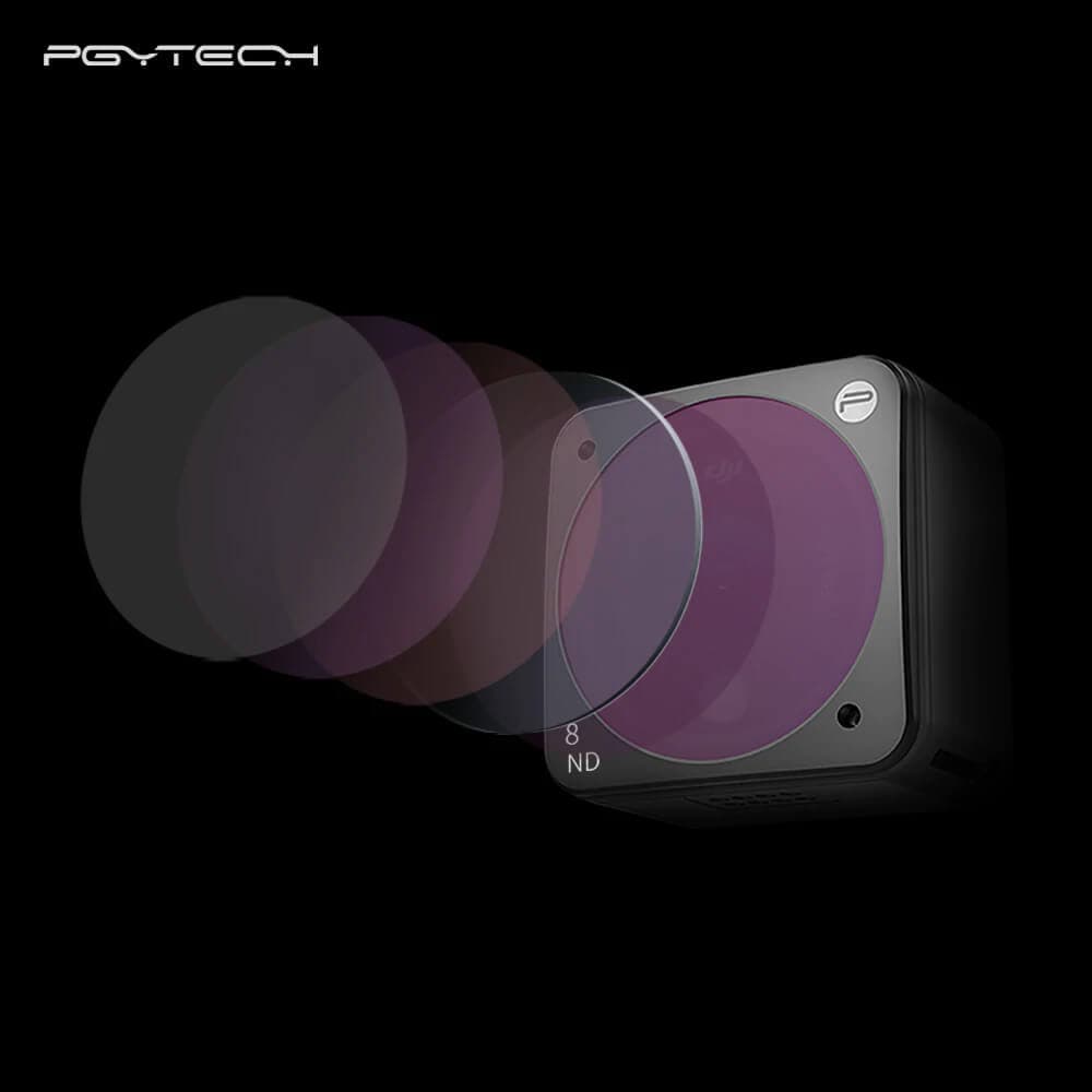 PGYTECH ND Filter Set (ND 8/16/32/64) (Professional) voor DJI Action 2 for fpv drones 1