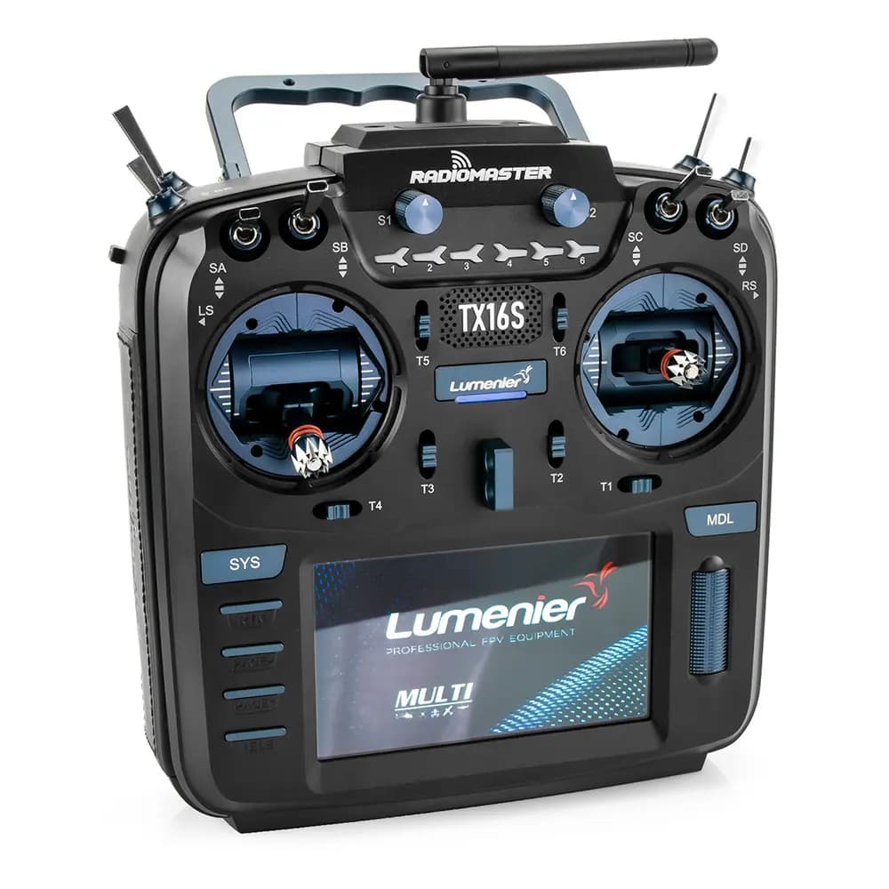 RadioMaster TX16S MKII MAX PRO Radio Transmitter w/ AG01 Gimbals - Lumenier Edition - Multi 4-in-1 - 8.25 - Black for fpv drones 1