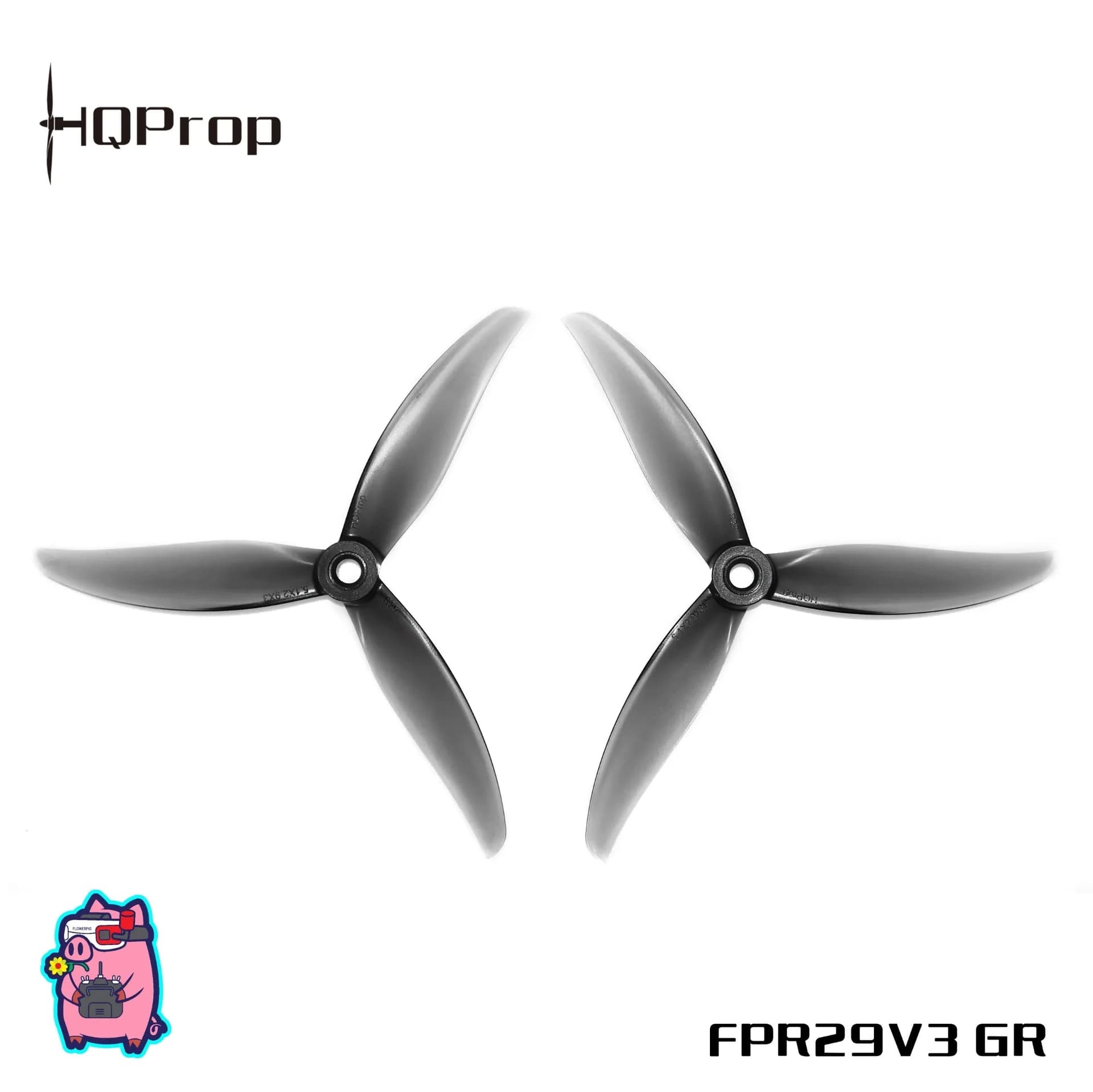 HQProp FlowerPig R29 V3 (8CW+8CCW)-Poly Carbonate for fpv drones 1