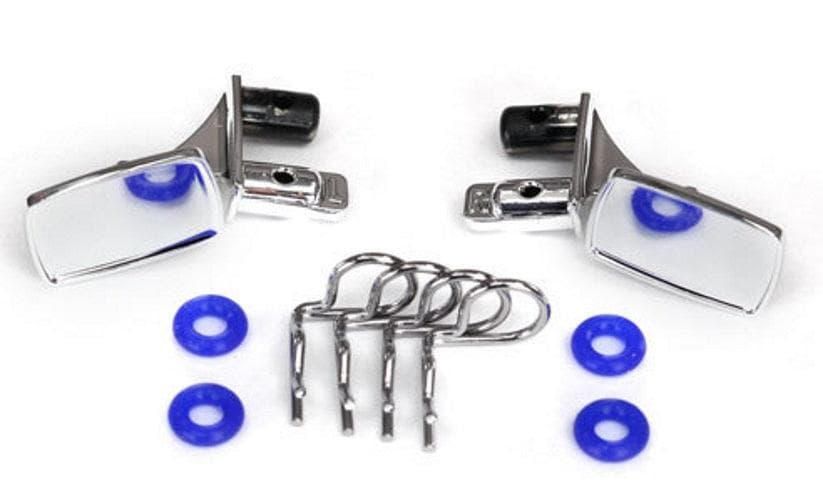 Traxxas 8133 Chrome Side Mirrors with O-Rings/Body Clips Traxxas TRX-4 for fpv drones
