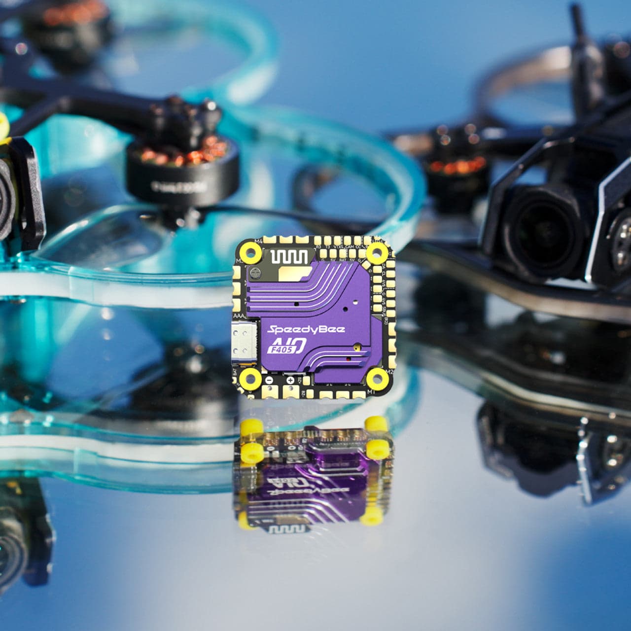 SpeedyBee F405AIO 40A Bluejay 25.5x25.5 3-6S Flight Controller for fpv drones 5