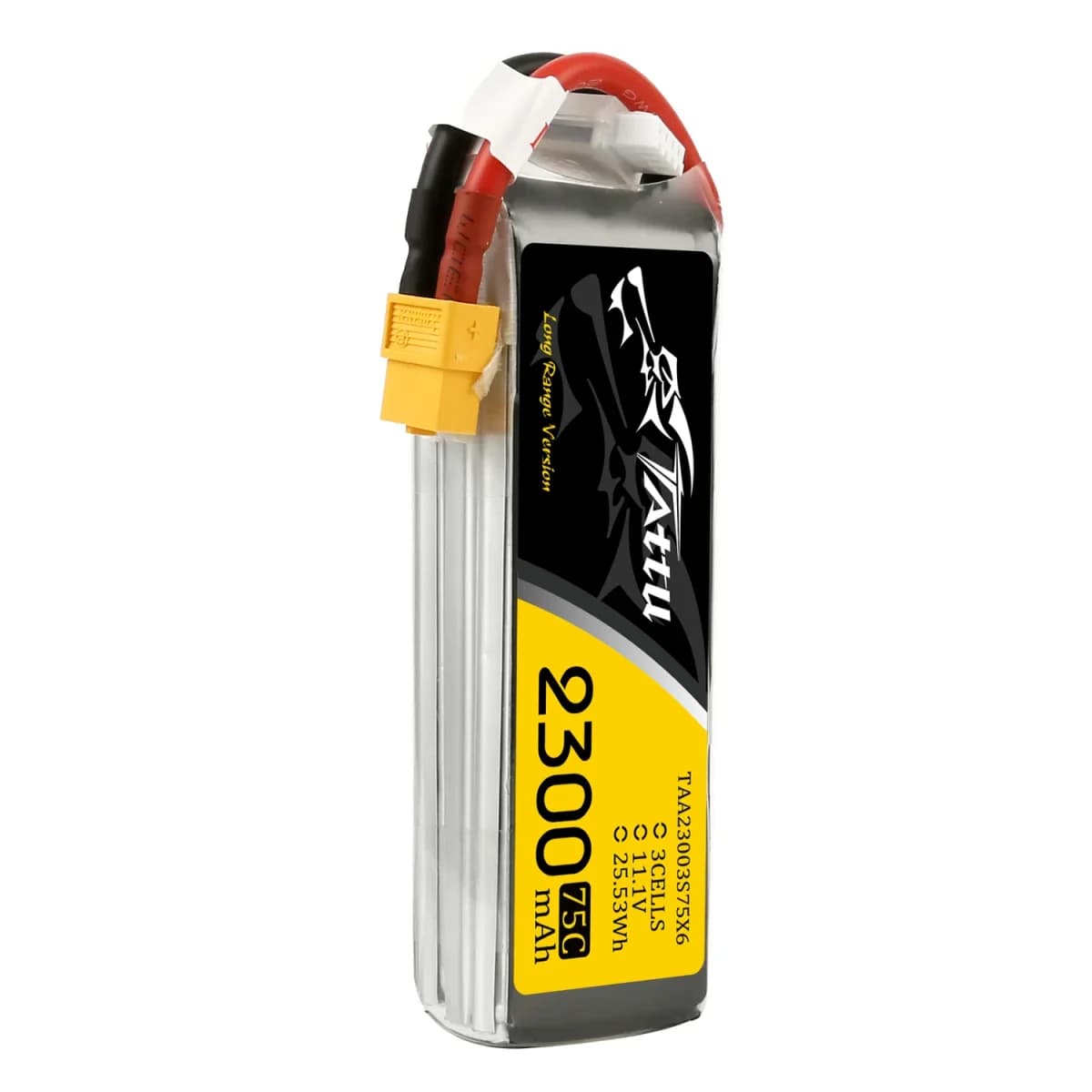 Gens ace TATTU 2300mAh 11,1V 75C 3S1P Lipo-Akkupack mit XT60 for fpv drones 1