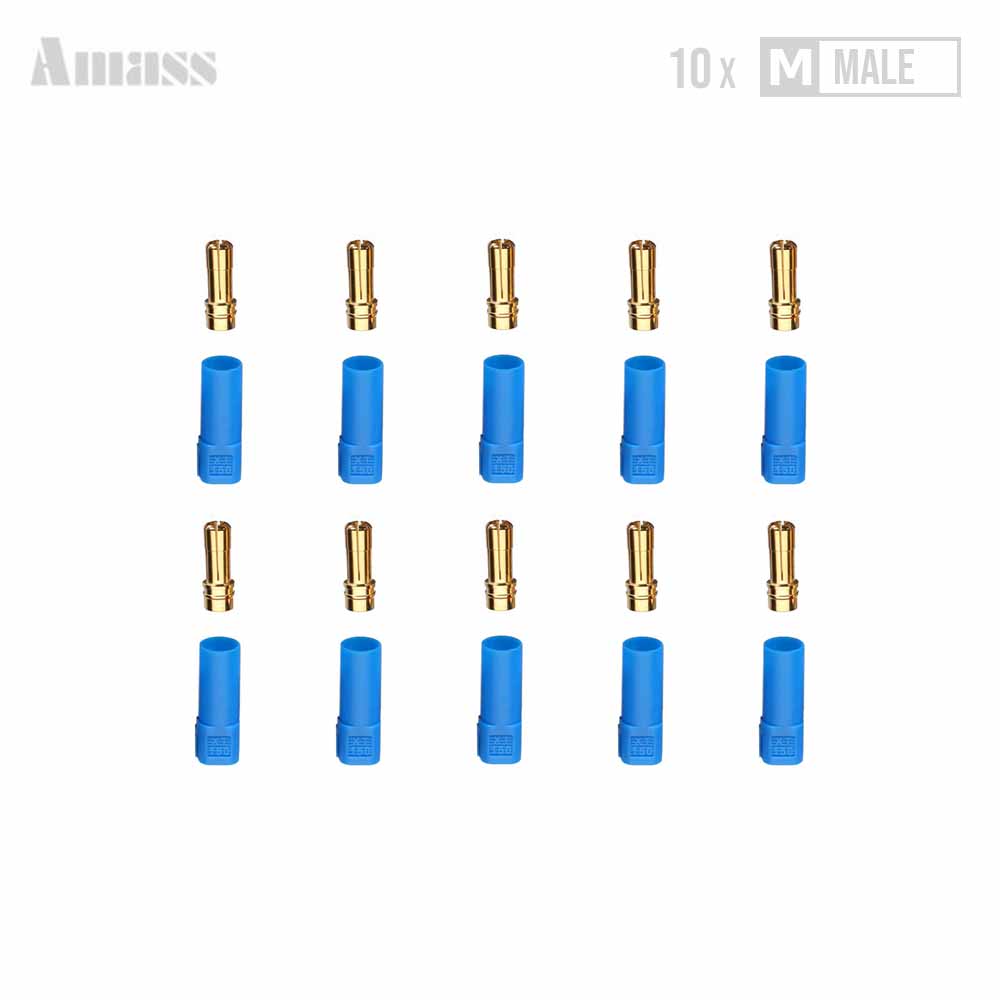 XT150 Connector (BLAUW) - MALE - 10 STUKS for fpv drones