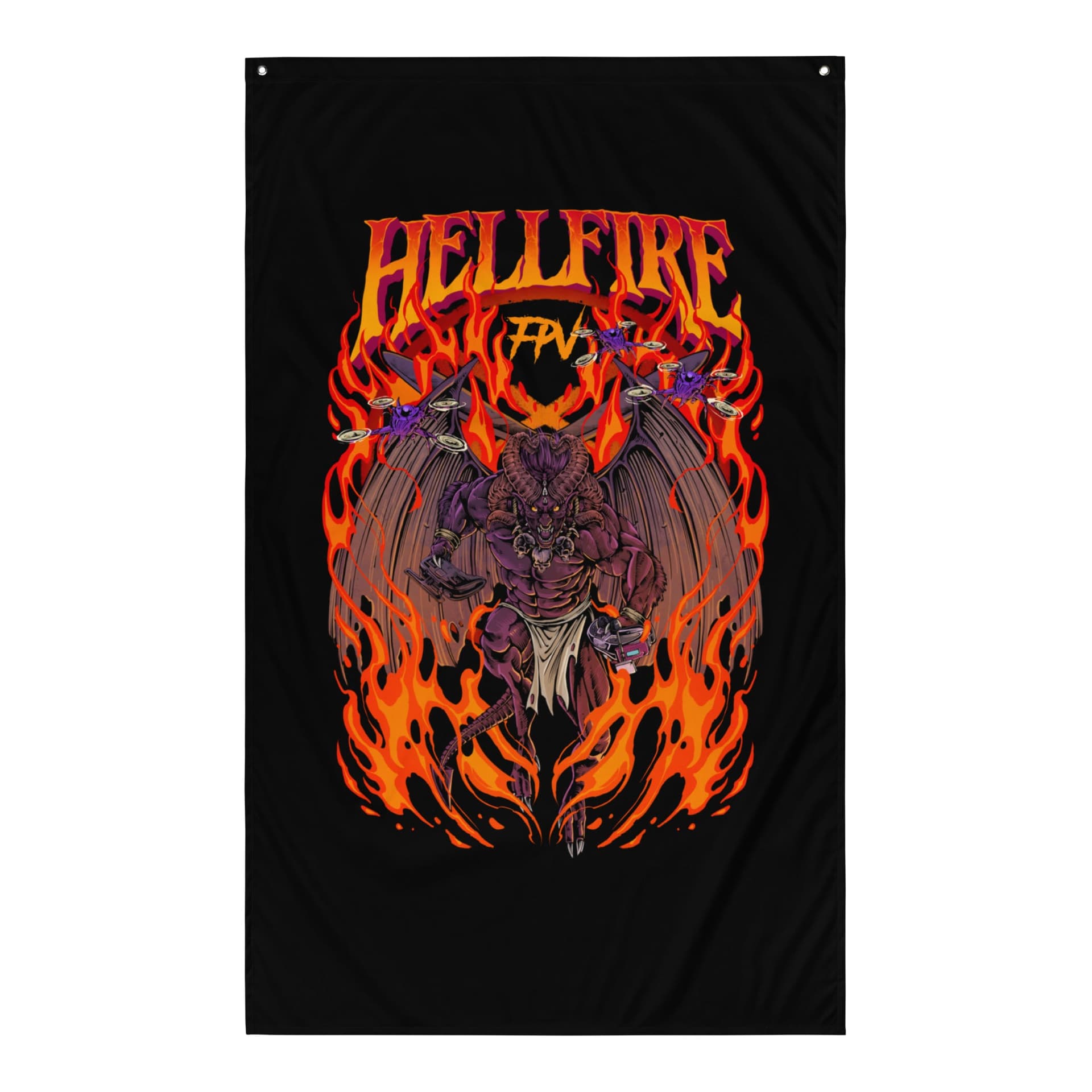 HellFire FPV Flag for fpv drones