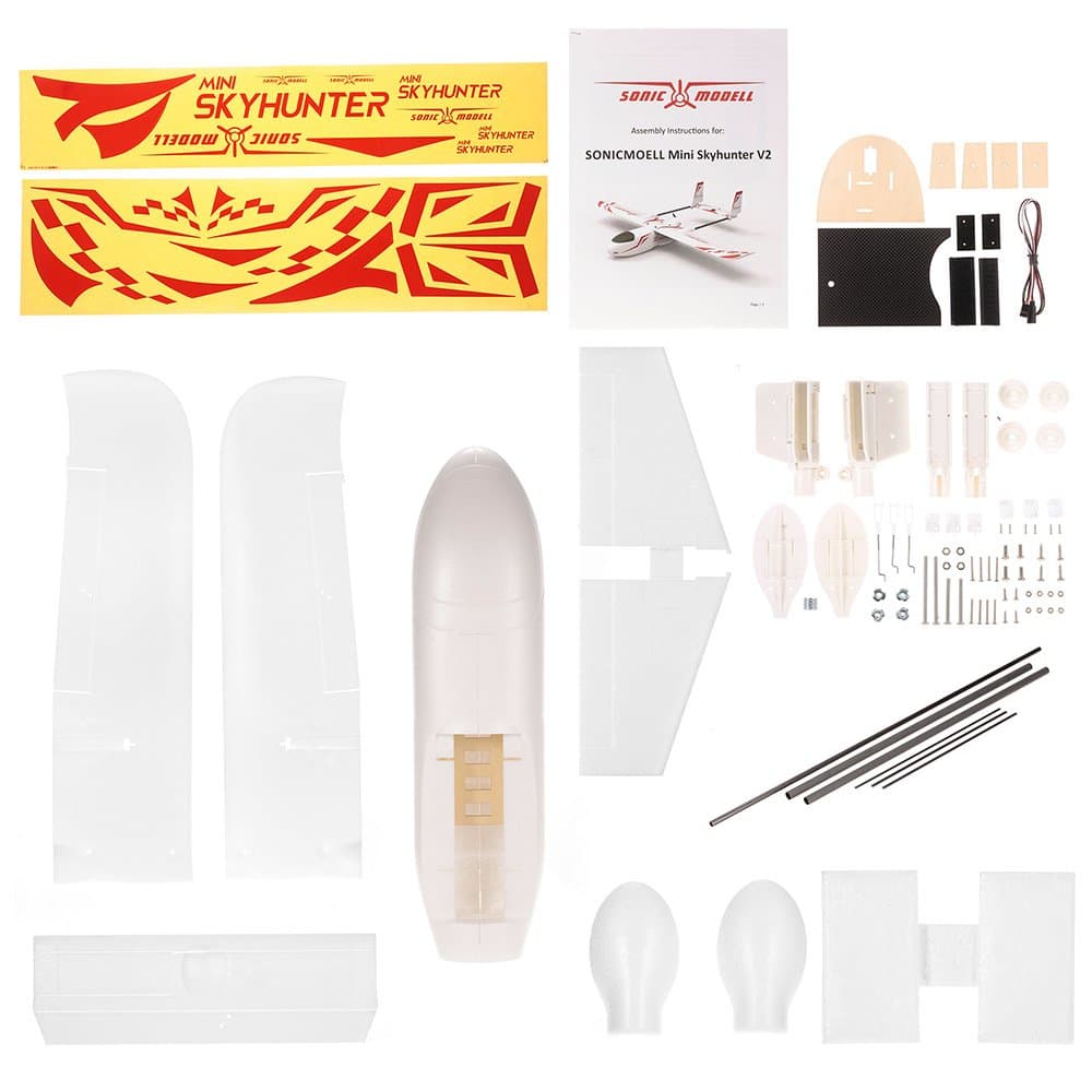 Sonicmodell Mini Skyhunter V2 1238mm Twin Boom Aircraft (Kit/PNP) for fpv drones 15