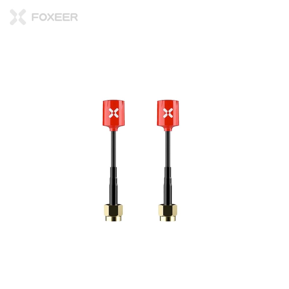 Foxeer Micro Lollipop 5.8GHz FPV Antenne (2 stuks) - ROOD - LHCP - SMA for fpv drones