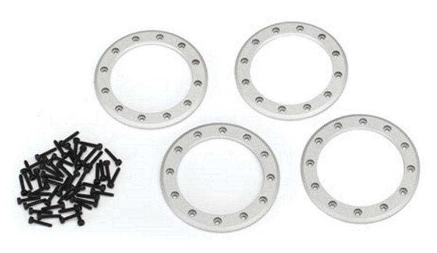 Traxxas 8168 Beadlock Rings Satin (2.2') (Aluminum) (4) /2x10 CS (48) TRX-4 for fpv drones