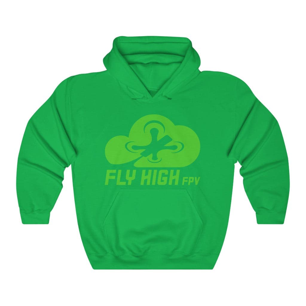 Fly High FPV Hoodie (Tango2 approved) - Green Logo for fpv drones 289