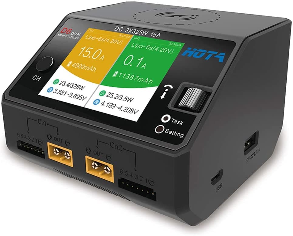 HOTA D6 CHARGER DC650W 2X 15A