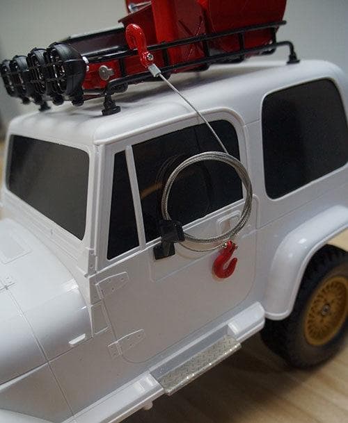 Yeah Racing YA-0373 1/10 RC Rock Crawler Accessories Steel Wire Rope w/Hook for fpv drones 2