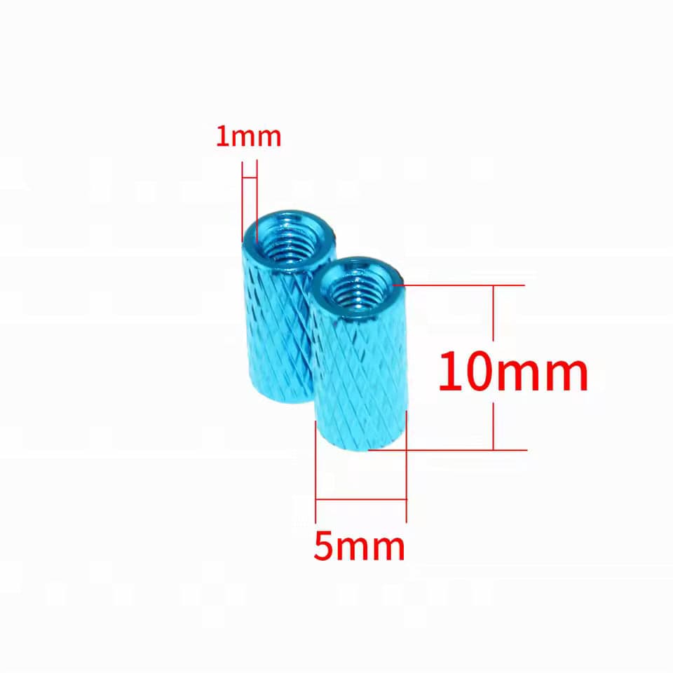 10pc M3 Knurled Standoffs Coloured Aluminium Pack for fpv drones 36