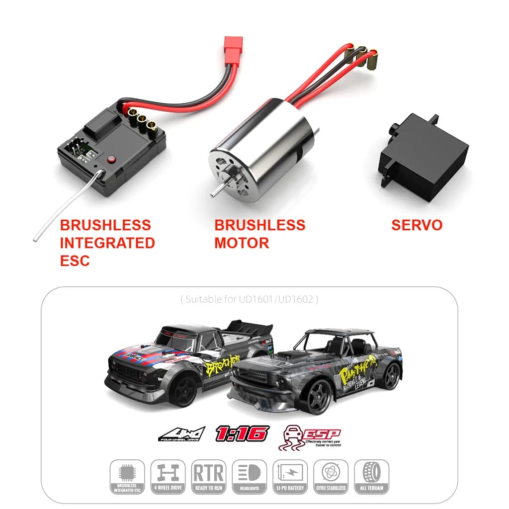 UDIRC Panther Pro Drift Car Brushless RTR for fpv drones 2