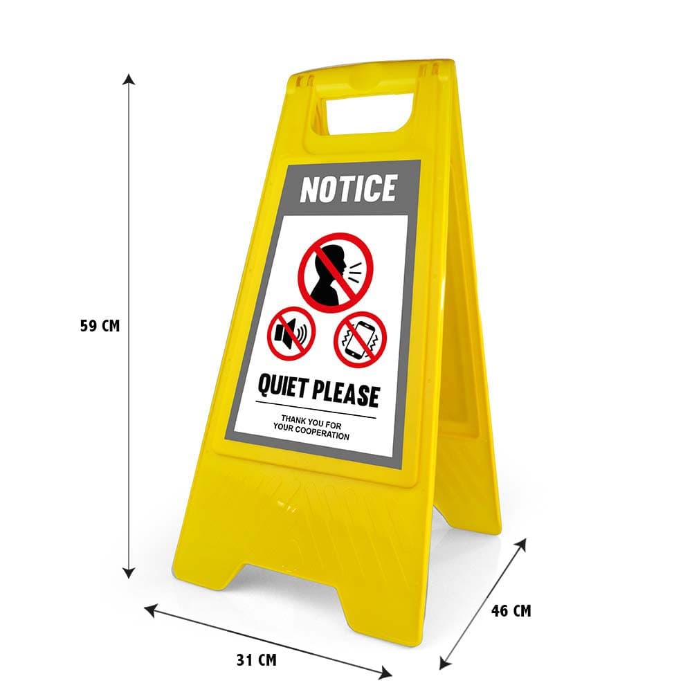 Warning Sign - Standard - Quiet Please - English for fpv drones 3