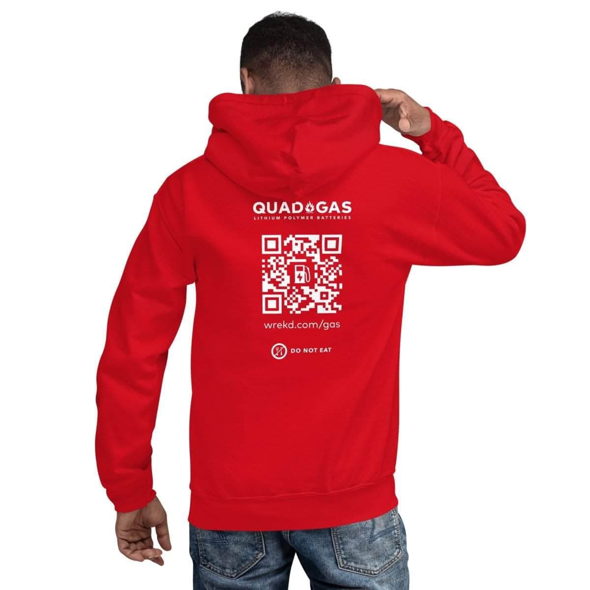 Quad Gas Red Unisex Hoodie for fpv drones 1
