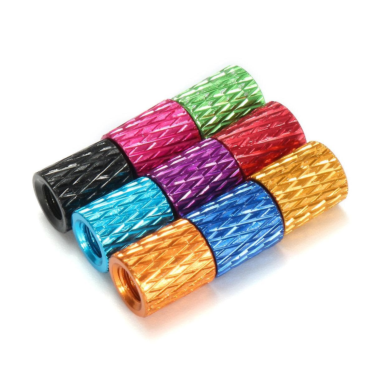 M3 Coloured Knurled Aluminium Spacer Standoffs (Pack of 10) for fpv drones 1