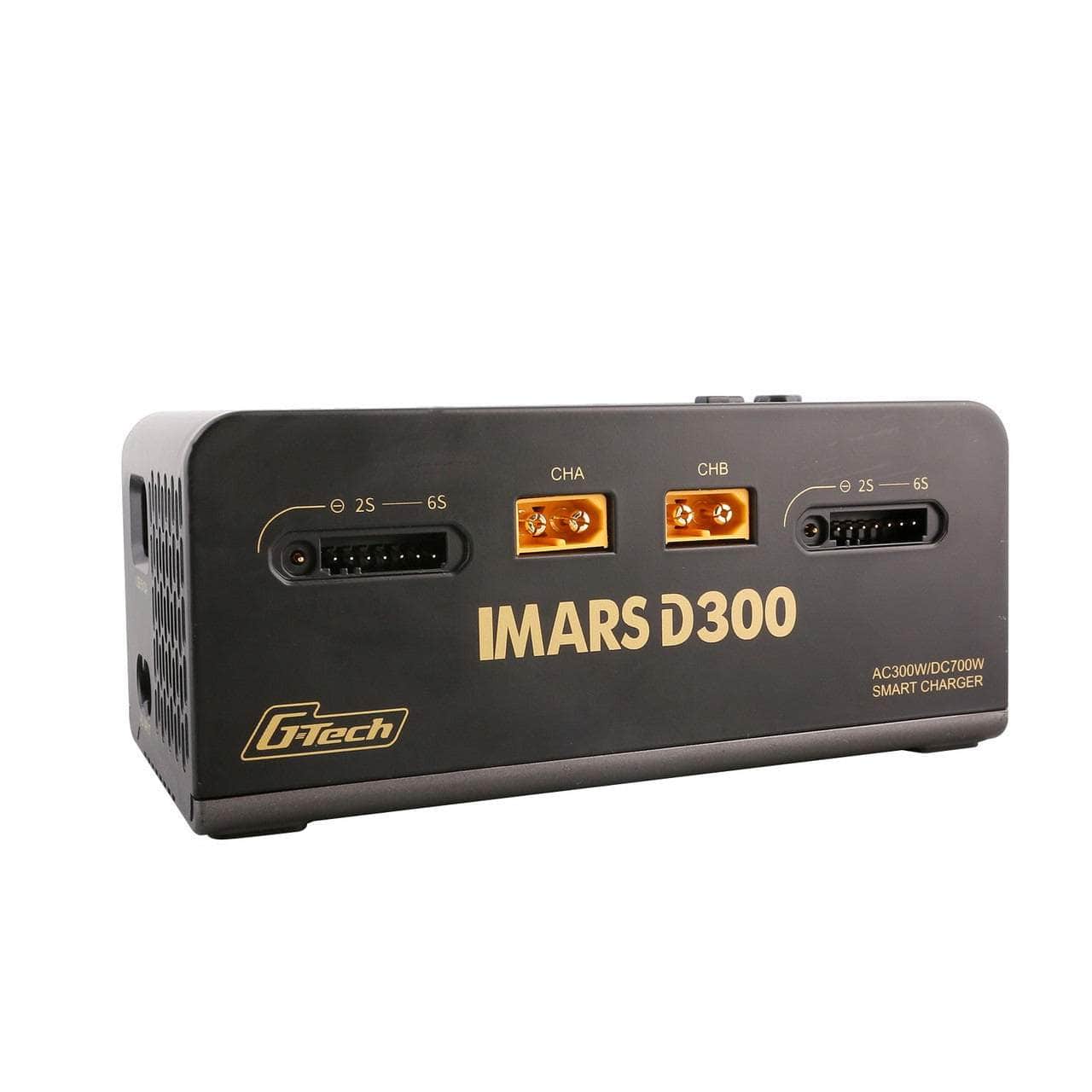 GensAce IMARS D300 G-Tech 300W/700W 1-6S 32A Dual Channel AC/DC Smart Charger - Black for fpv drones 4