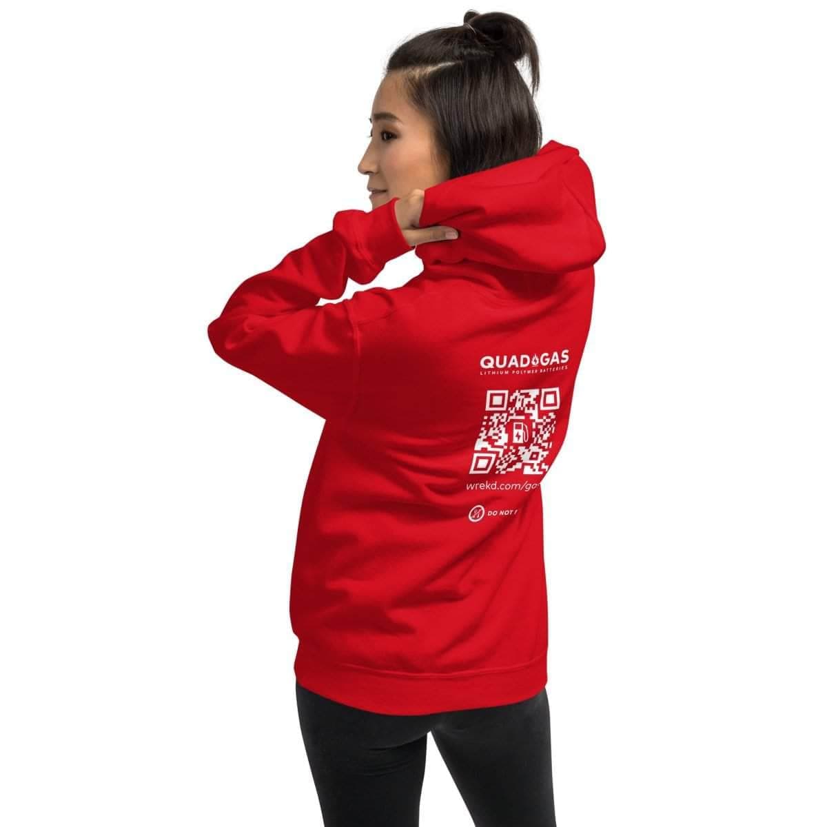 Quad Gas Red Unisex Hoodie for fpv drones 3