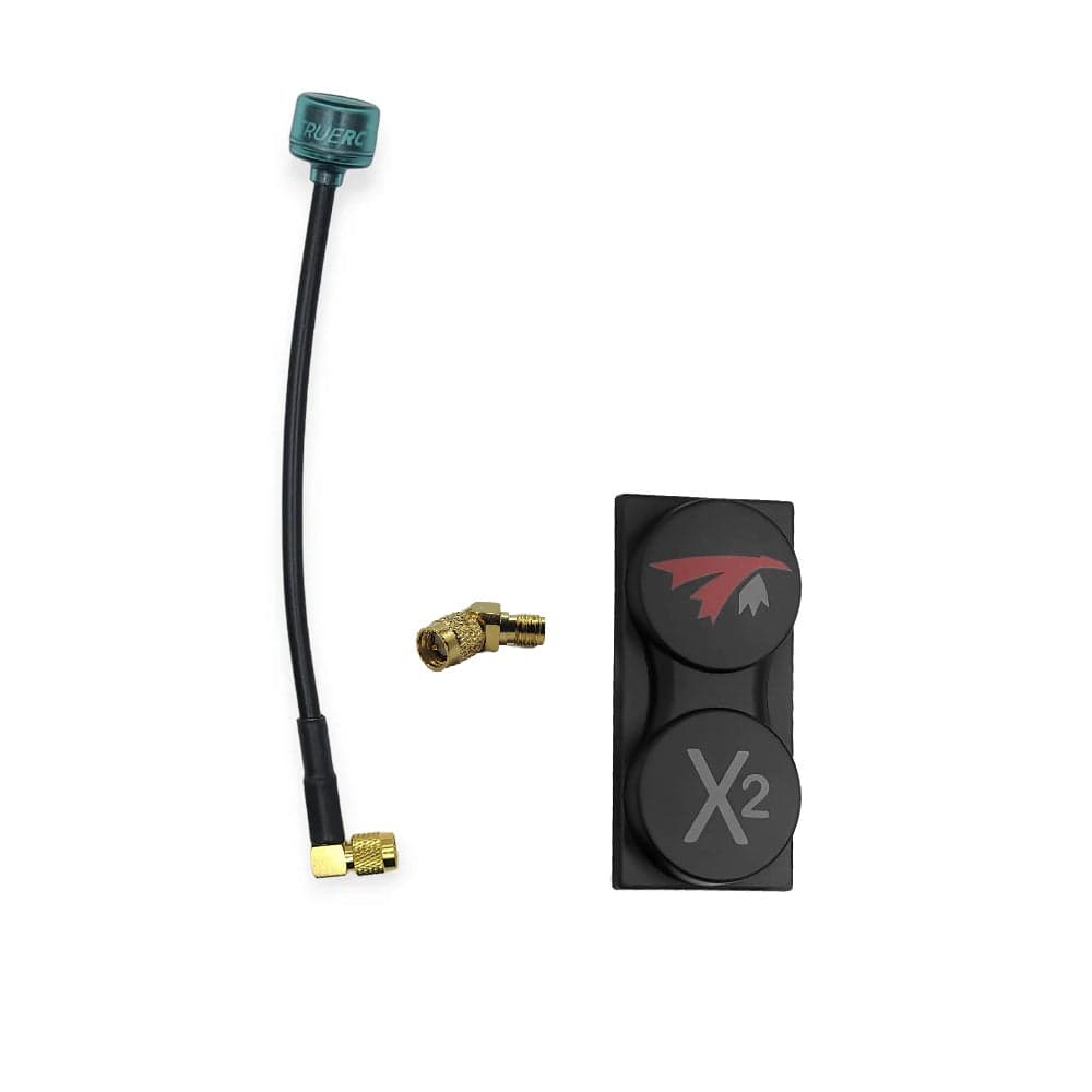 TrueRC CORE 5.8GHz 90°-SMA 155mm + X2-Air MK II SMA Combo FPV Antenna - RHCP