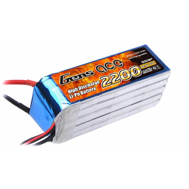 Batería Lipo Gens ace 2200mAh 18.5V 25C 5S1P