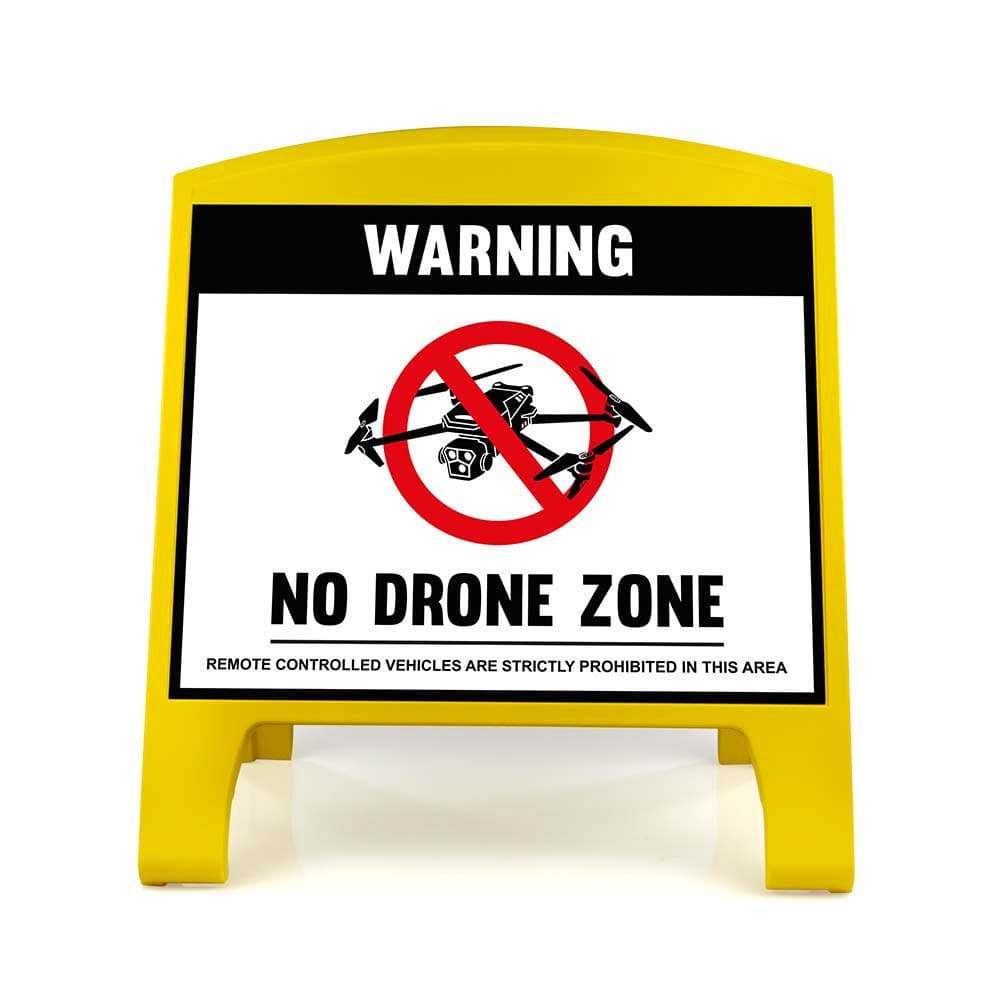 Warning Sign - Large - No Drone Zone - English for fpv drones 4