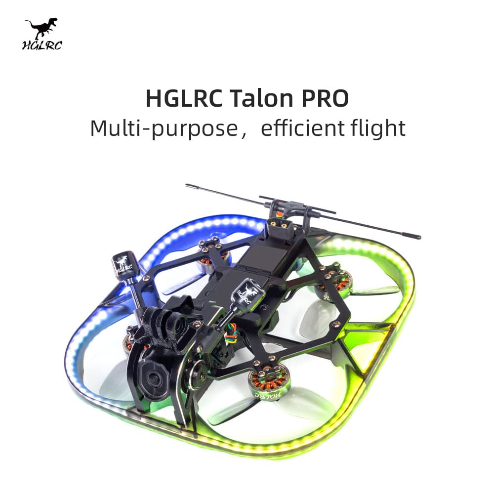 HGLRC Talon Pro analog/ HD FPV Cinewhoop With RGB LED Light Bar