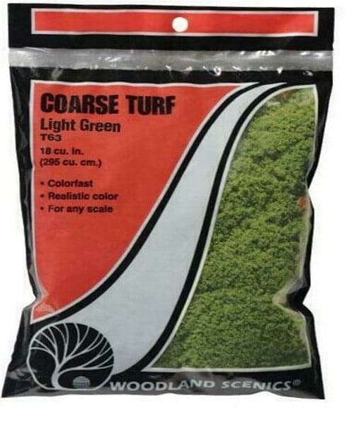 Woodland Scenics T63 Turf Fine Coarse Light Grass Bag Train Scenery for fpv drones