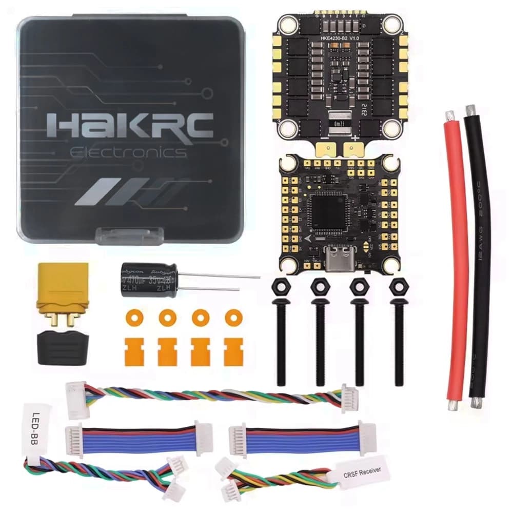 HAKRC Flytower Stack - F722 F7230 V2 FC + 50A 2-6S BLHeli_S ESC - 30.5x30.5 - 2.5 for fpv drones 9