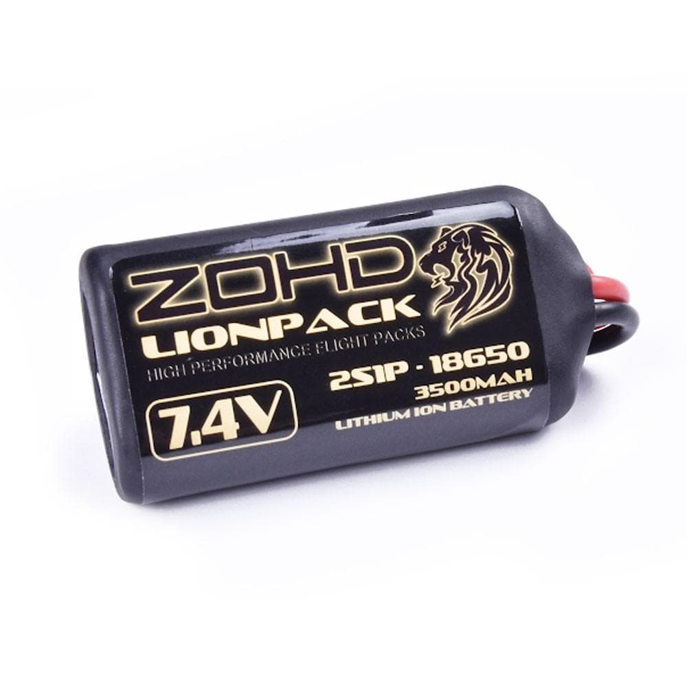 ZOHD Lionpack 18650 2S1P 3500mAh 7.4V Li-ion Battery - 1.5 for fpv drones