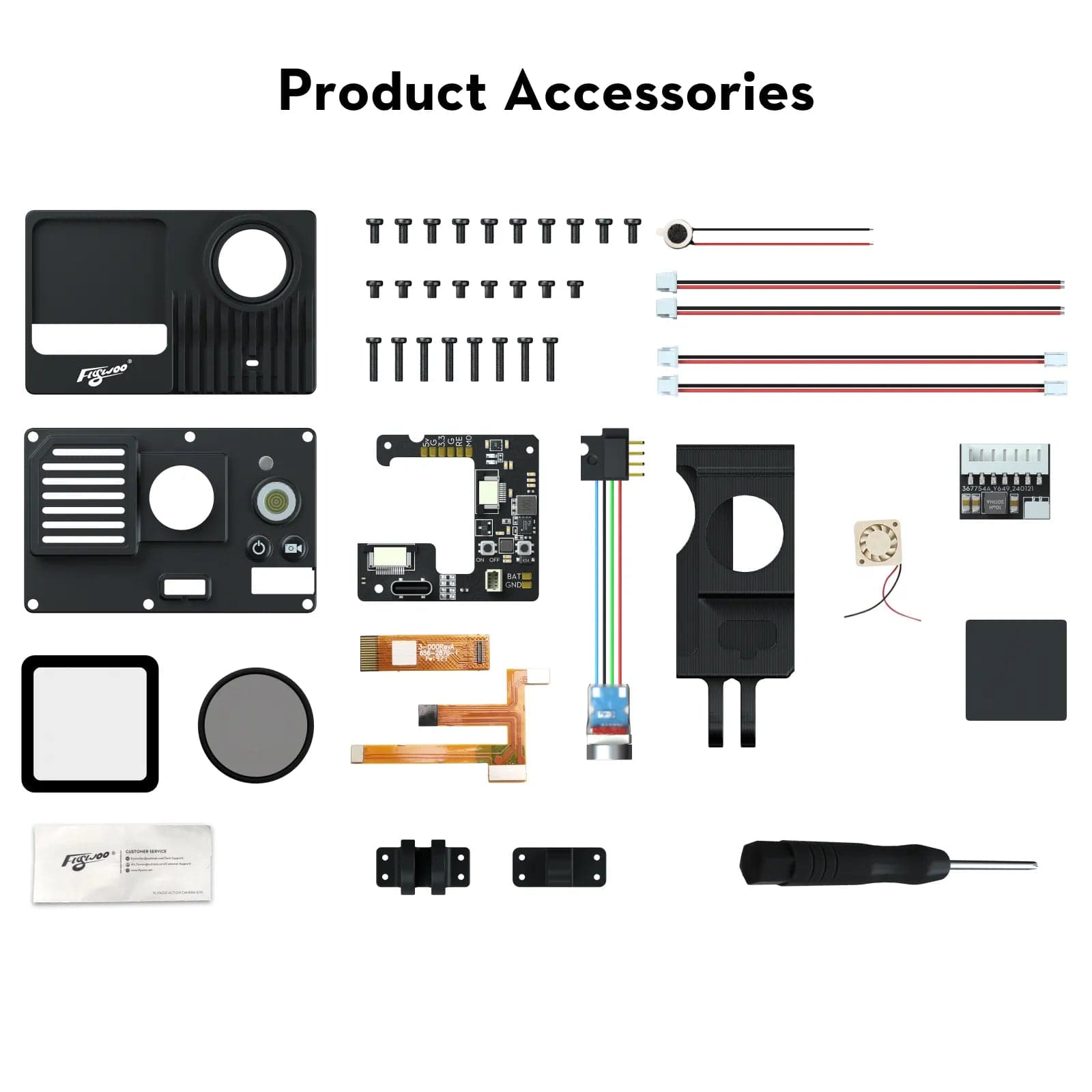 Flywoo Naked Gopro Action Camera 2.1 Pro GP12 DIY Kit and Parts