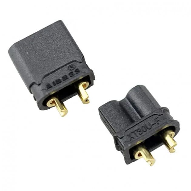 XT30 connector (1 pair) - black for fpv drones 1