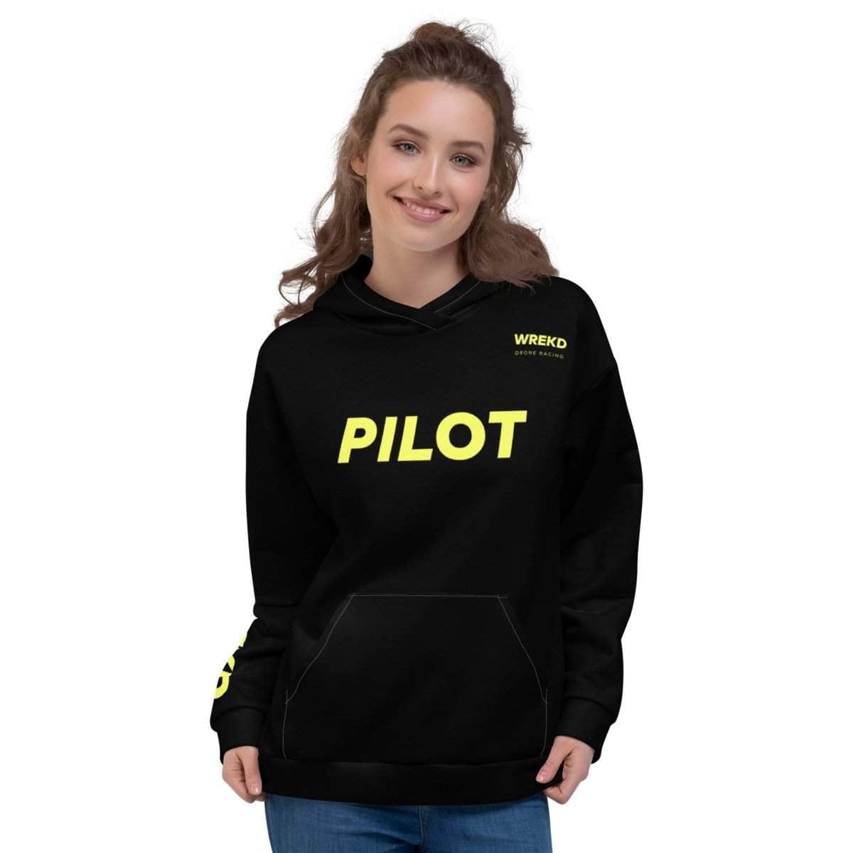 WREKD Drone Racing Unisex Hoodie - Black for fpv drones 2