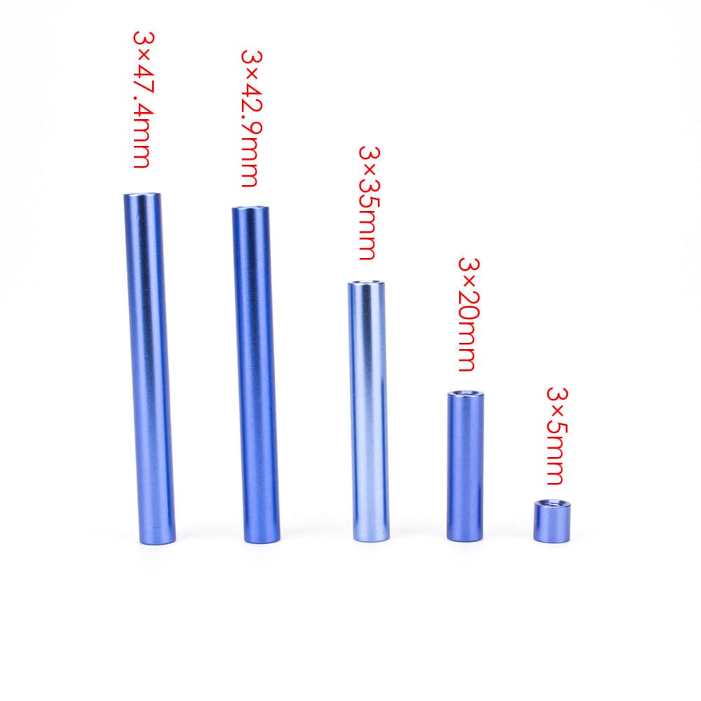 EMAX 10pcs M3 Aluminum Alloy Standoff Studs 8-35mm Red Round PCB Board Spacers Standoffs for fpv drone for fpv drones 3
