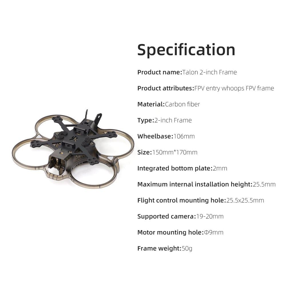 HGLRC 2-inch Talon frame for cinewhoop for fpv drones 2