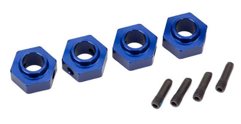 Traxxas 8269X Wheel Hubs 12mm Hex 6061-T6 Aluminum (Blue-anodized) (4) TRX-4 for fpv drones