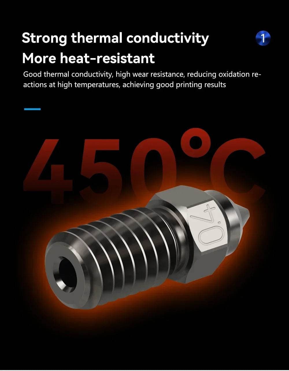 Ender 3 V3 SE M6 Hardened Steel Nozzle for fpv drones 2