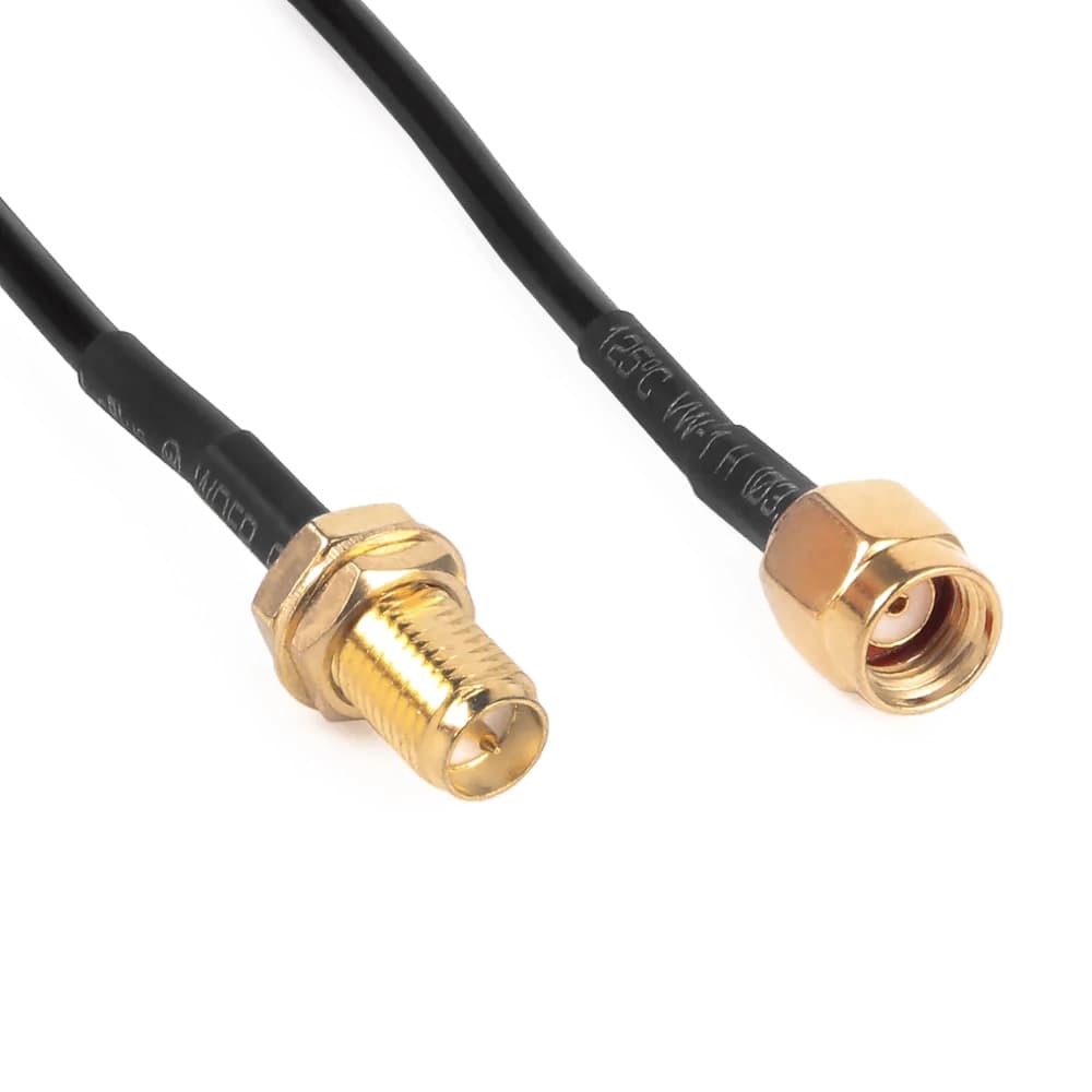 Holybro Telemetry Radio Antenna Extension Cable - SMA Male to RP-SMA - 40cm - 3.25 - Black for fpv drones 5