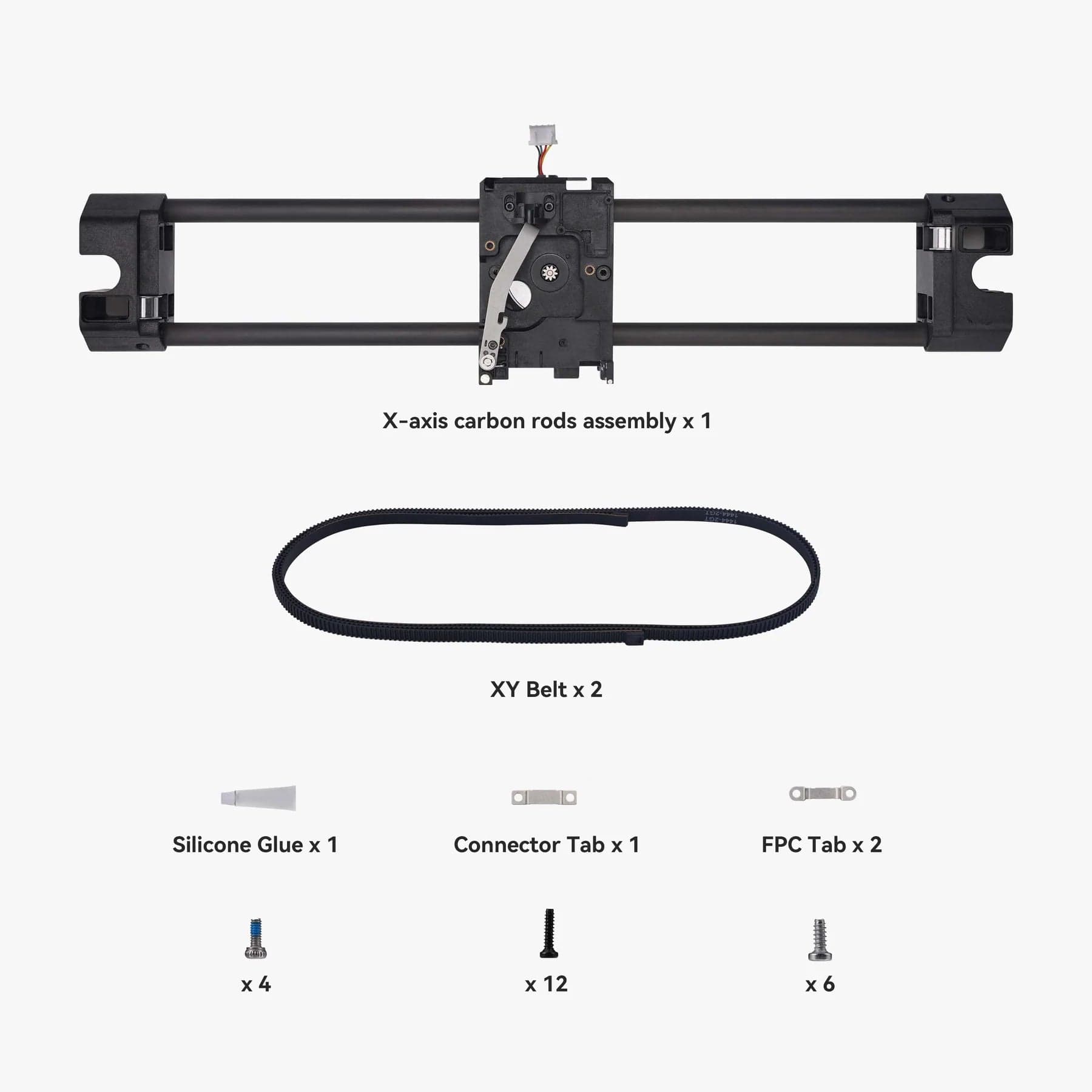 Bambu Lab X-Axis Carbon Rods Assembly for P1 & X1 Series for fpv drones 2