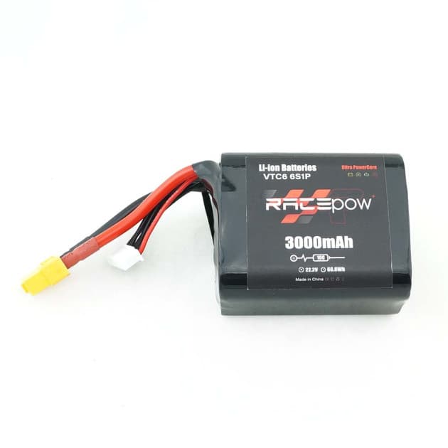 Racepow Liion 3000mAh 6S1P - Sony/Murata VTC6 Liion battery for fpv drones 2