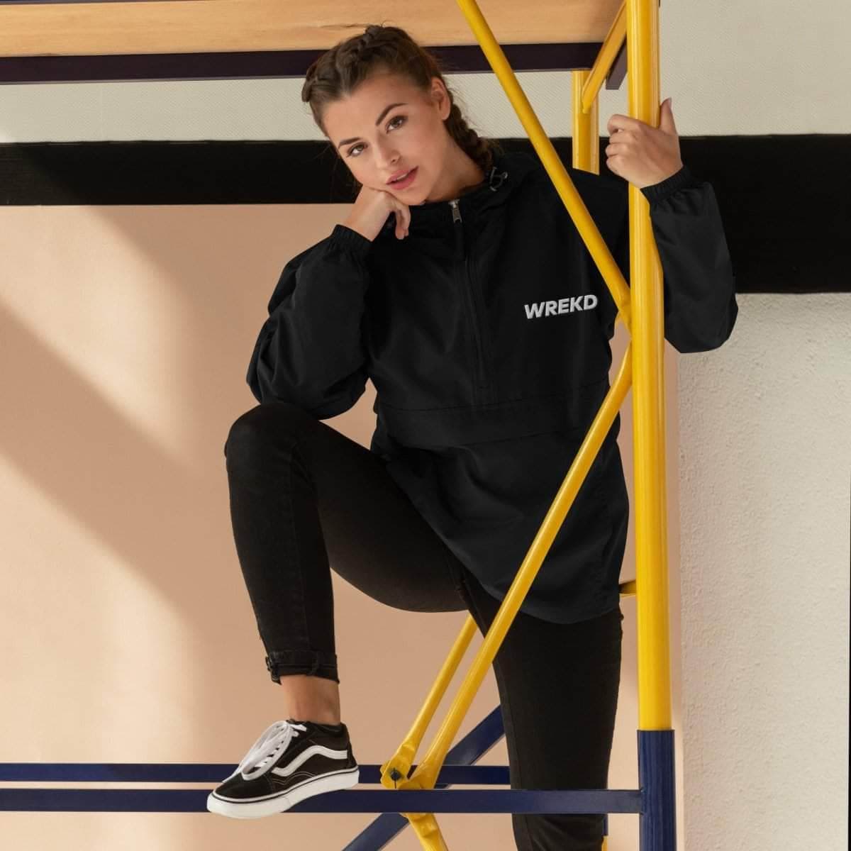 WREKD Embroidered Champion Packable Jacket for fpv drones 2