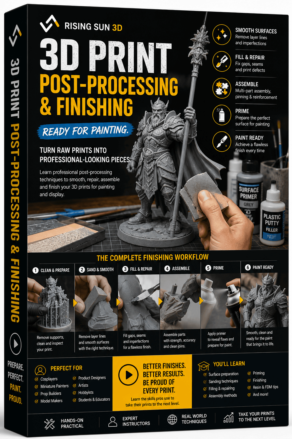 Lessons - 3D PRINT POST-PROCESSING & FINISHING WORKSHOP