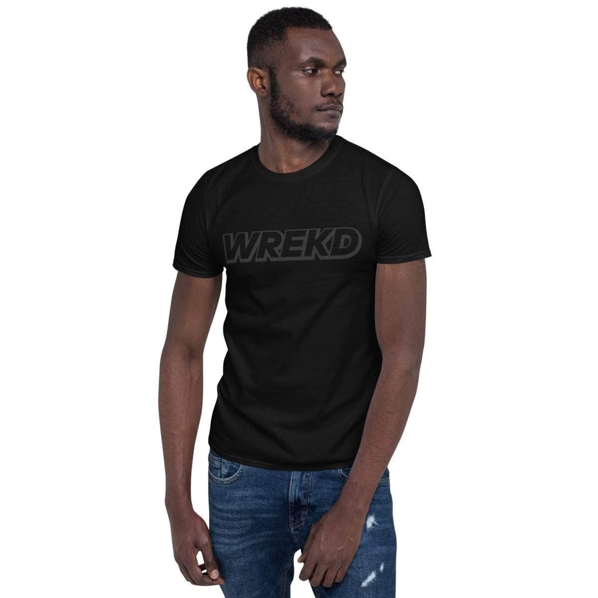 WREKD Black on Black Short-Sleeve Unisex Tee for fpv drones 3