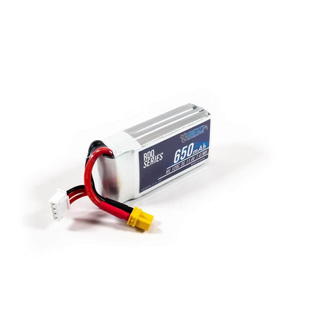 RDQ Series 11.4V 3S 650mAh 120C LiPo Whoop/Micro Battery - XT30 for fpv drones 1