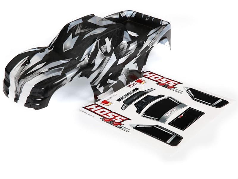 Traxxas 9011X ProGraphix Partial-Painted Hoss 4X4 VXL Body w/ decal sheet for fpv drones