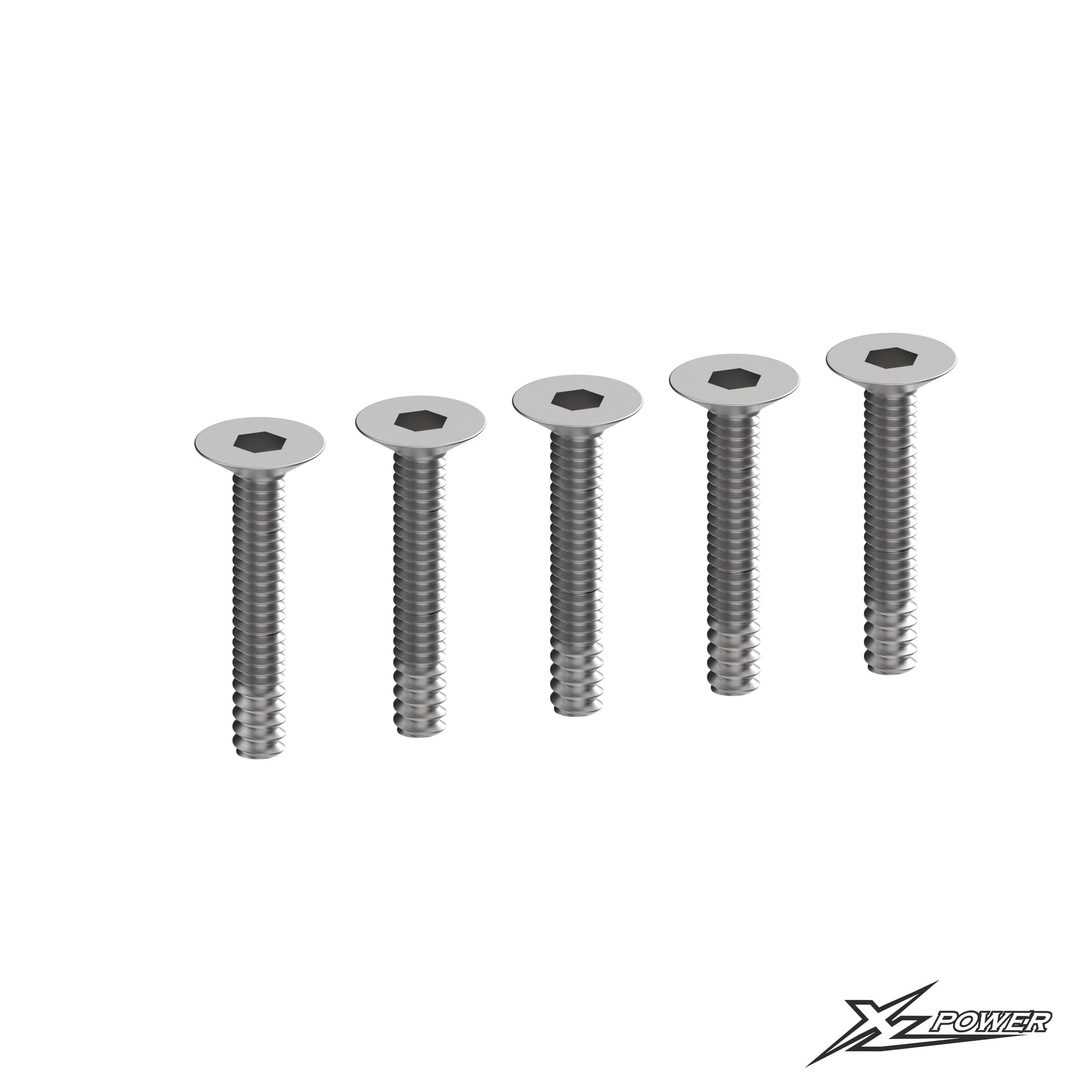 XLPower Stratos 200 M2.5*12 Flat Head Screws - XL20S060 for fpv drones