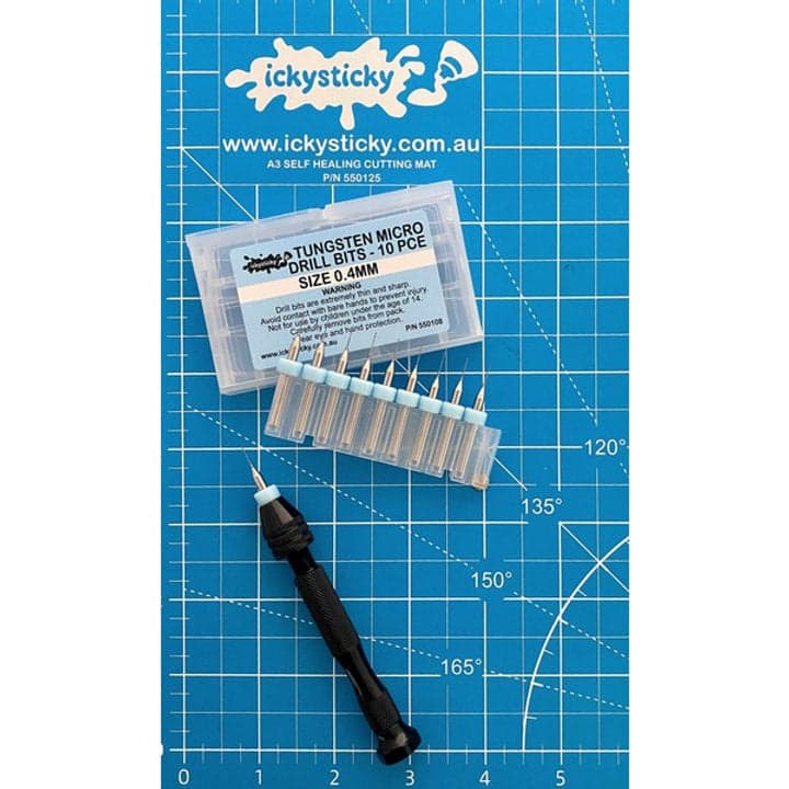 TUNGSTEN MICRO DRILL BITS SINGLE SIZE PACK for fpv drones 3