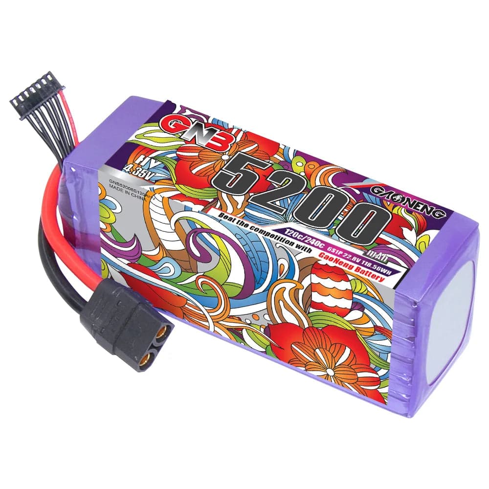 GAONENG GNB LiHV 6S 22.8V 5200mAh 120C LiPo Battery XT90 [DG] for fpv drones 2