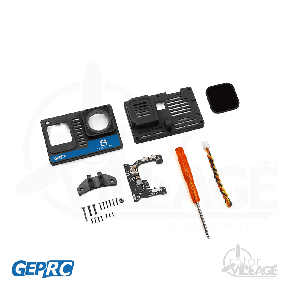 GEPRC Naked GoPro Hero 8 Case with BEC Board for fpv drones 2